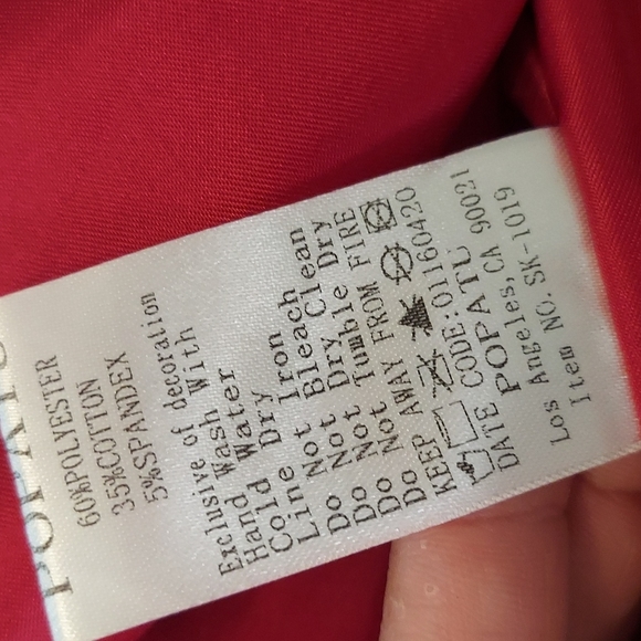 Popatu Red Rosette Dress - Picture 5 of 5